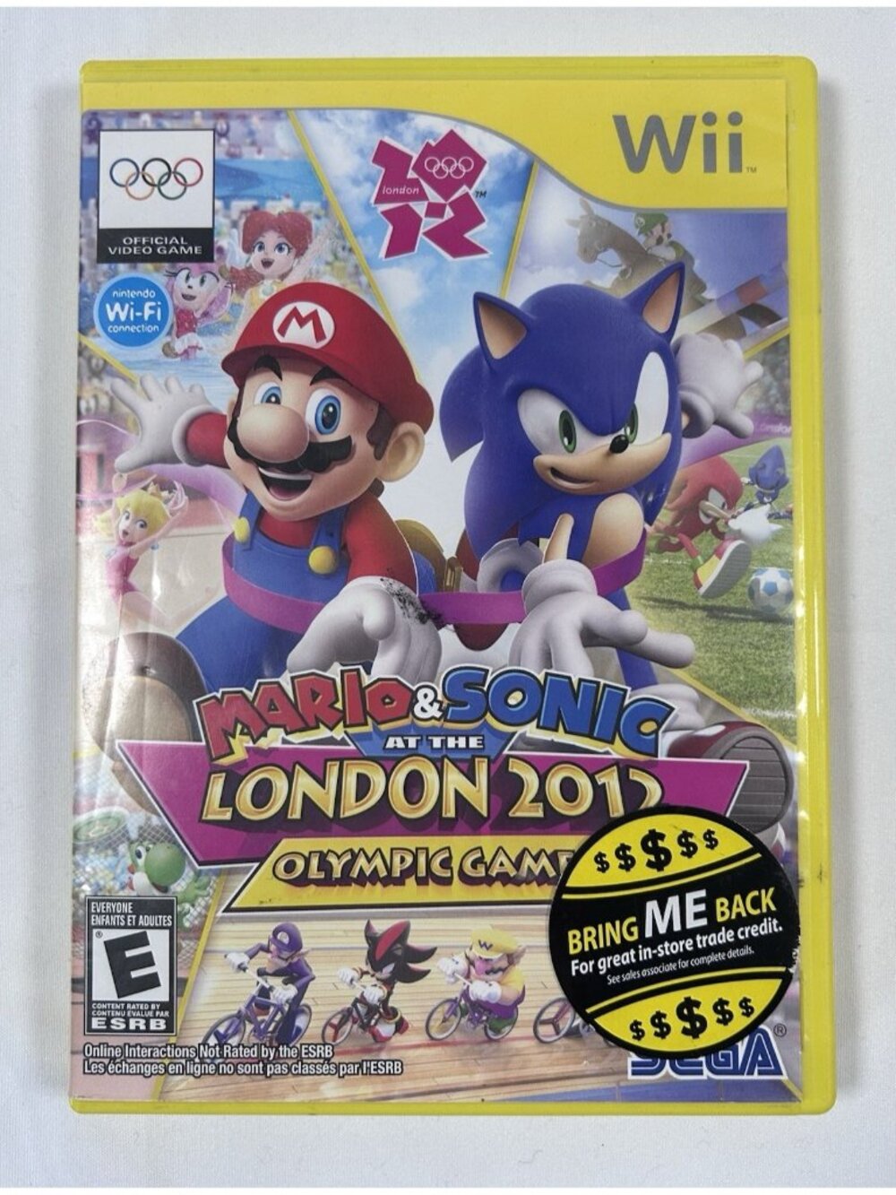 Mario & Sonic at the London 2012 Olympic Games Nintendo Wii 2011 Complete Tested